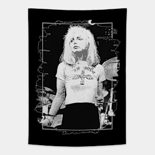 Blondie \\ Brush Art Tapestry