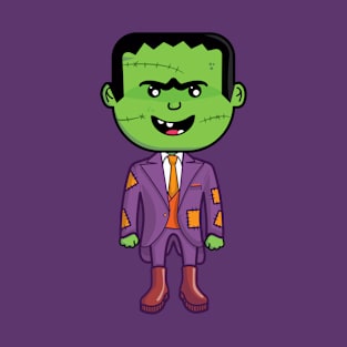 Cute Frankenstein dressed for Halloween Party T-Shirt