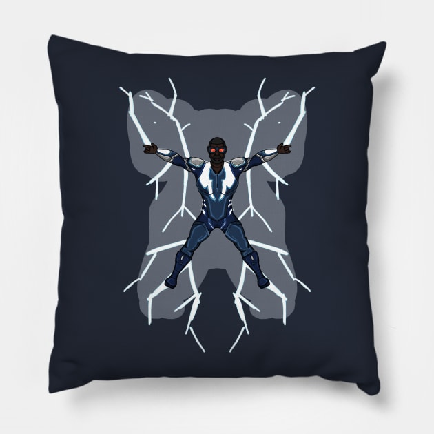 Blacklightning Is Back! Pillow by HerMajestytheBomb