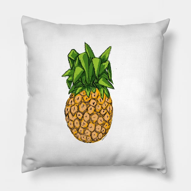 Pineapple Pillow by JuliaArtPaint