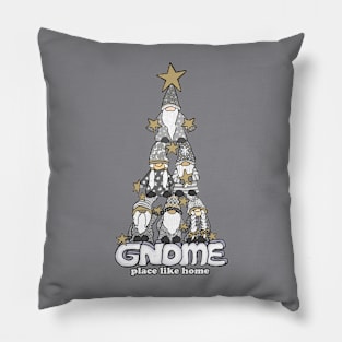 Gnome Place Like Home- silver Pillow