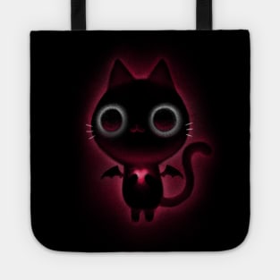 Evil-hearted Black Cat - Cute Glowing Kitty Tote