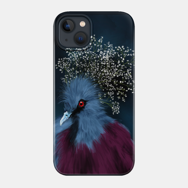 Victorian Crowned Pigeon - Pigeon - Phone Case