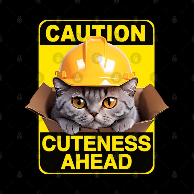 British Shorthair Cat Wearing Hardhat by CGI Studios