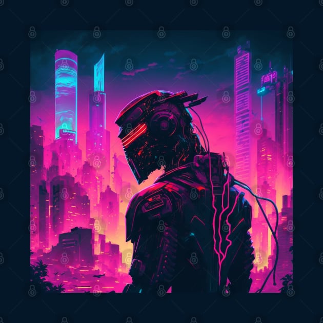 Retrowave Robot #4 by Dataxe