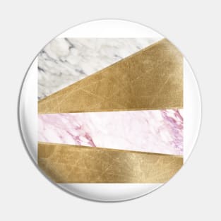 Spliced classic gold marble II Pin