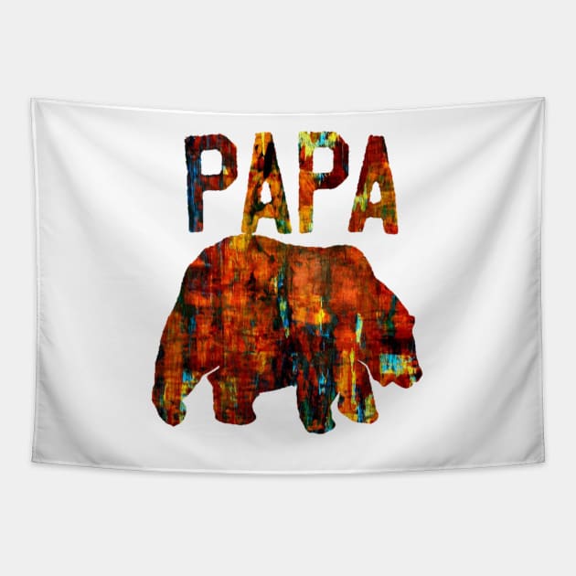 papa bear abstract Tapestry by sebastianlengo