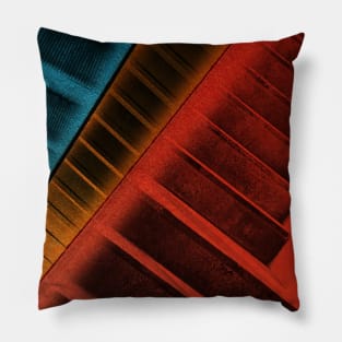 Aesthetic colorful collage Pillow