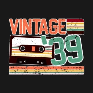Vintage 1939 Aged To Perfection 80th Birthday T-Shirt