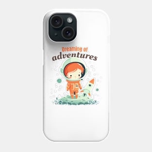 Dreaming of advetnures spaceship Phone Case