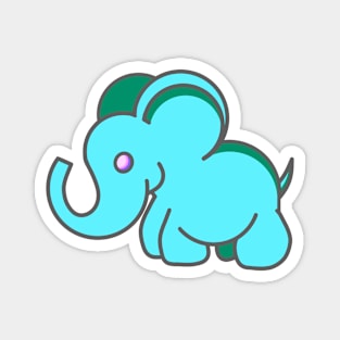 Blue Elephant Magnet