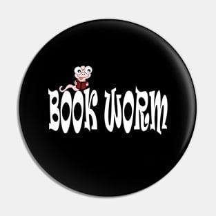 Book worm Pin