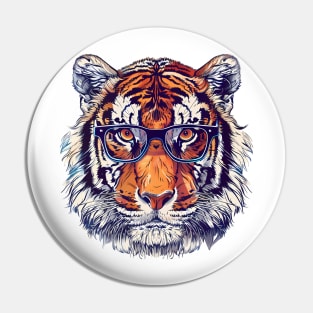 TigerVision Elegance: Timeless Meets Bold Pin