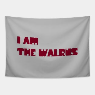 I Am The Walrus, burgundy Tapestry