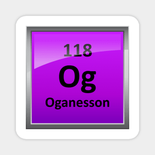 Oganesson - Element 118 Periodic Table Symbol Magnet