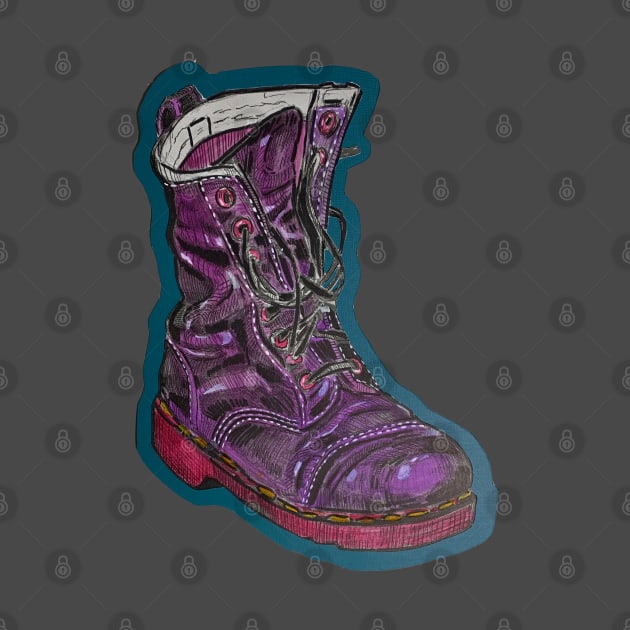 Purple Pop Boot by Jason Hancock by Octo30