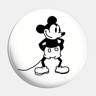 Cute Mouse in Steamboat Willie Pin