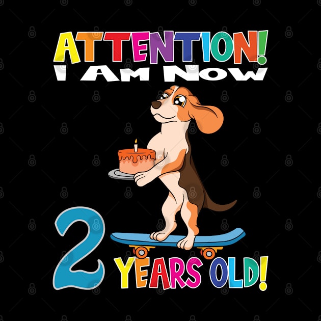 Dog Boy Attention I Am Now 2 Years Old by MzumO