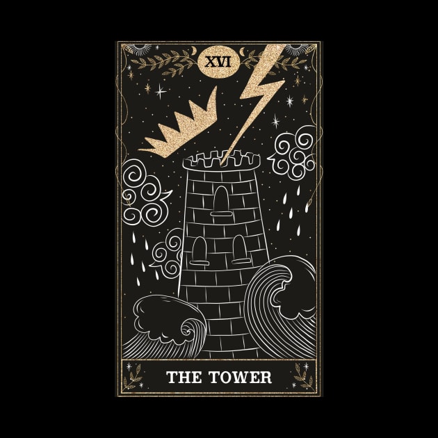 The Tower Tarot Card by moonlobster