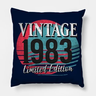 Retro Sunset Vintage 1983 Pillow