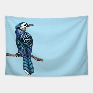 Blue Jay Totem Animal Tapestry