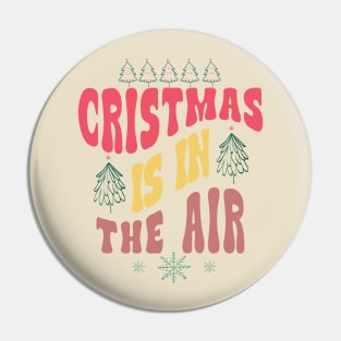 Christmas Is In The Air Colorful Text Pin