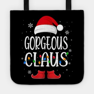 Gorgeous Santa Claus Hat With Xmas Light Christmas Holiday Tote