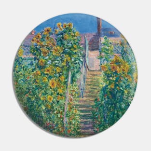 The Staircase in Vetheuil by Claude Monet Pin