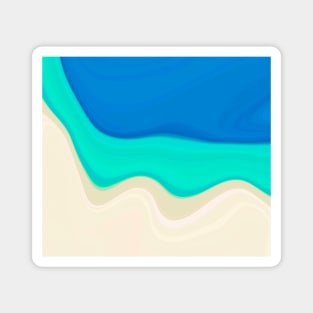 Ocean liquid art concept Magnet