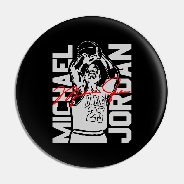 Michael Jordan Signature Pin by Olievera