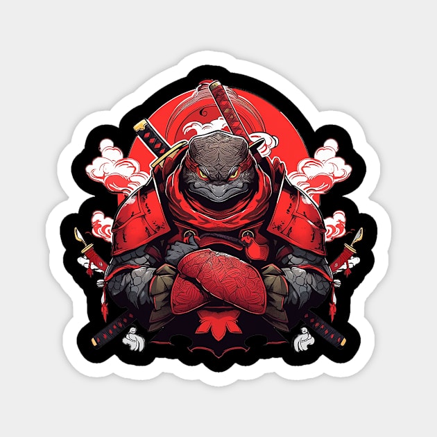 turtle samurai Magnet by fancy ghost