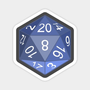 D20 Die Magnet