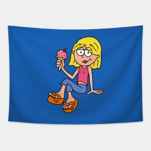 Lizzie with Ice-Cream Tapestry