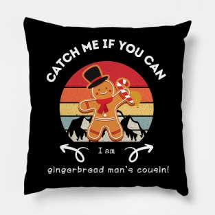 Gingerbread Man with Candy Cane Pillow