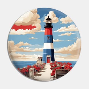 Nantucket United States of America Tourism Vintage Poster Pin