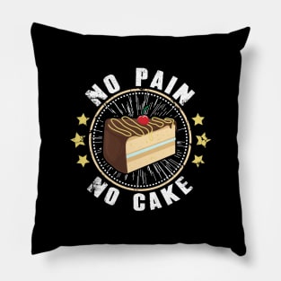 No pain no cake baking Pillow