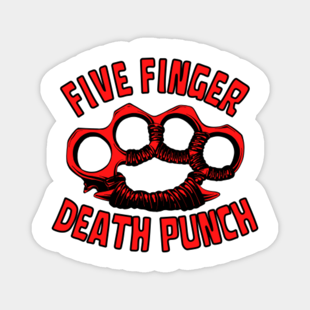 Punch fingers hand red Five Finger Death Punch TeePublic