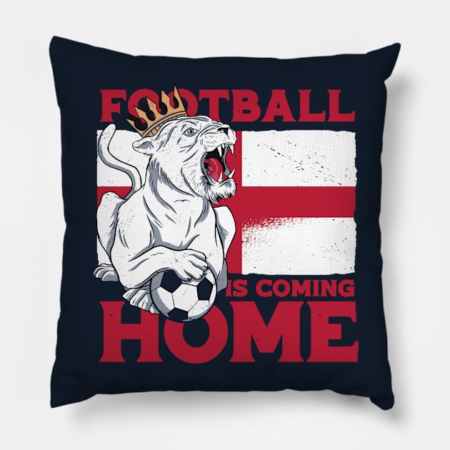 Football Is Coming Home // It's Coming Home // Come On England Pillow by SLAG_Creative