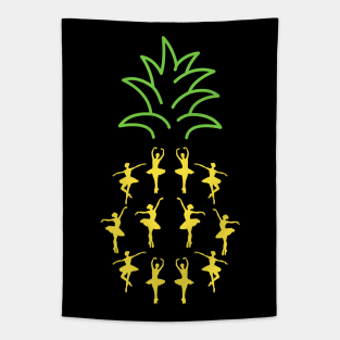 Ballerina Pineapple Tapestry