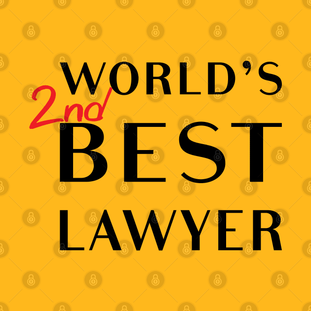 World's 2nd Best Lawyer by tvshirts