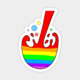 Rainbow splash Magnet