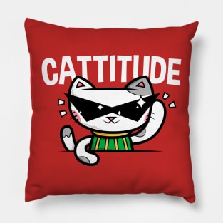 Cattitude Pillow