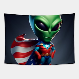 Martian Alien Caricature #7 Tapestry