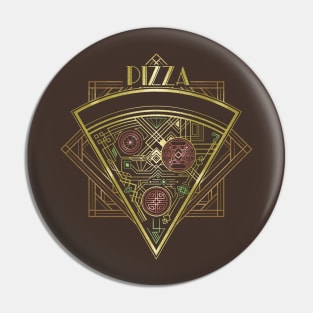 Art Deco Pizza Pin