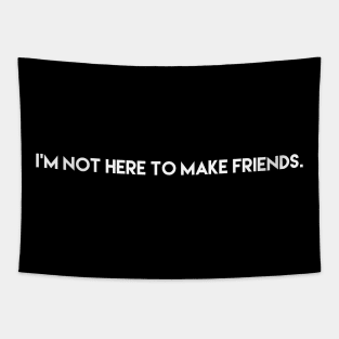 I'm Not Here to Make Friends Tapestry