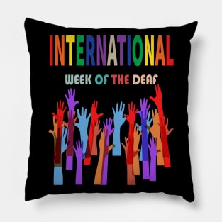 International Week of The Deaf Pillow