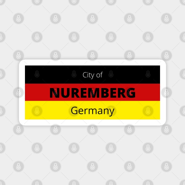 City of Nuremberg in Germany Magnet by aybe7elf