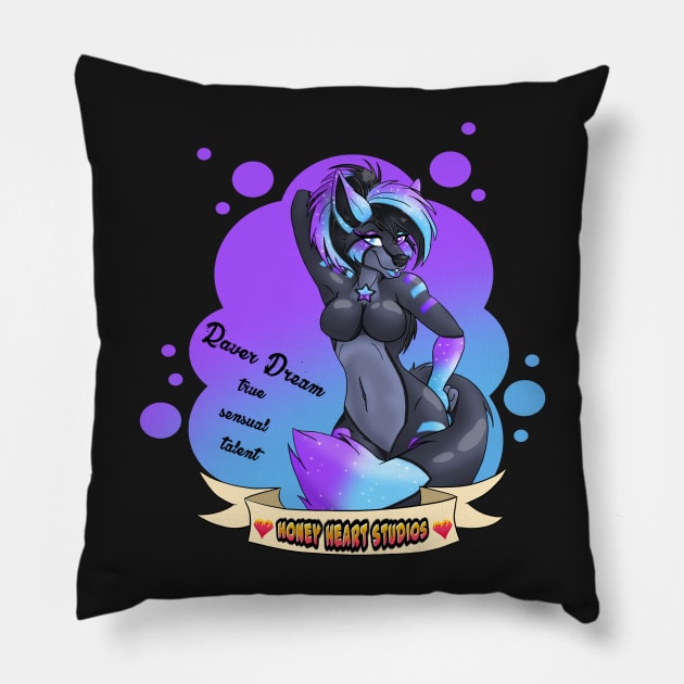 Raver Dream Pillow by HoneyHeartStudios