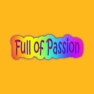 Full of Passion Neon Retro Rainbow T-Shirt