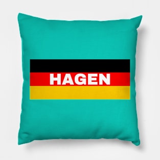 Hagen City in German Flag Pillow